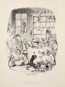 Die Katze hat es getan, aus Die größte Plage des Lebens, veröffentlicht 1847
