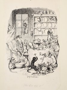 Die Katze hat es getan, aus Die größte Plage des Lebens, veröffentlicht 1847