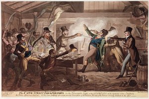Die Cato Street Verschwörer, veröffentlicht von G. Humphrey, 9. März 1820