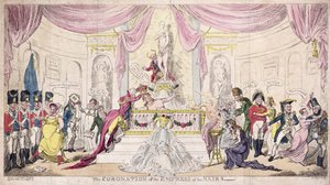 Die Krönung der Kaiserin der Nairs von George Cruikshank