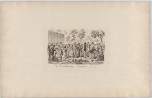 Der erste Schilling-Tag - Herauskommen von George Cruikshank