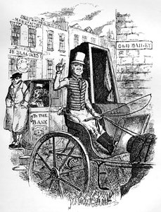 Der letzte Kutscher und der erste Omnibus-Kadett, ca. 1900