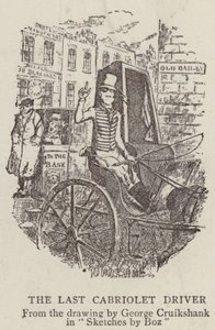 Der letzte Cabriolet-Fahrer von George Cruikshank