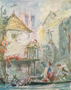 Die Tochter des Geizhalses: Zerstreuung des Jakobitenclubs von George Cruikshank