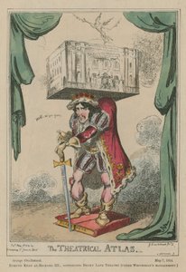 Der Theatralische Atlas: Edmund Kean als Richard III von George Cruikshank