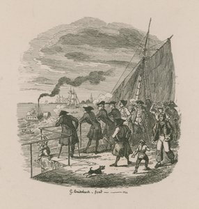 Die Promenade, Greenwich Hospital von George Cruikshank