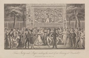 Tom, Jerry und Logic genießen den Abend von George Cruikshank