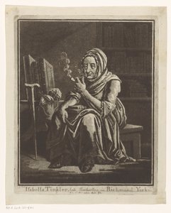 Porträt der Buchhändlerin Isabella Tinkler aus Richmond im Alter von 92 Jahren von George Cuitt (I)