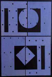 Collage, Blauer Mercato, 2004