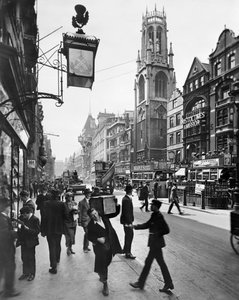 Fleet Street Blick nach Westen, City of London, 1920er Jahre