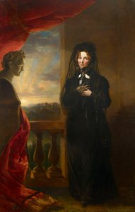 Porträt von Kaiserin Elisabeth Alexejewna 1779-1826 in Trauerkleidung, nach 1825