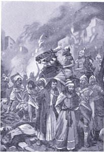 Die Zerstörung von Sidon durch Esarhaddon