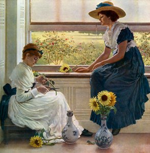 Sonnen- und Mondblumen, 1890, 1912 von George Dunlop Leslie