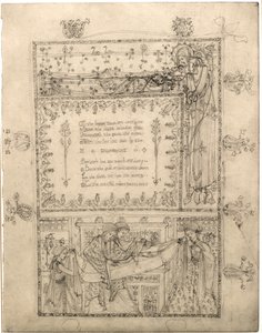 Studie für eine Illumination für "Ein Traum eines gesegneten Geistes" von George Dutch Davidson