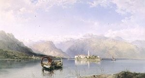 Isola Pescatori von Isola Bella am Lago Maggiore von George Edwards Hering