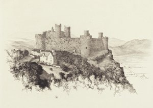 Burg Harlech, Wales von George Elbert Burr