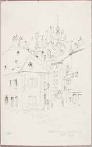 Alte Häuser, Lausanne von George Elbert Burr