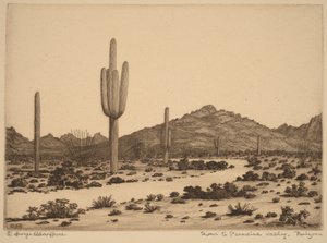 Straße zum Paradies-Tal, Arizona von George Elbert Burr