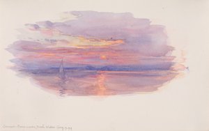 Sonnenuntergang, Caernarvon, Nordwales, 1899 von George Elbert Burr