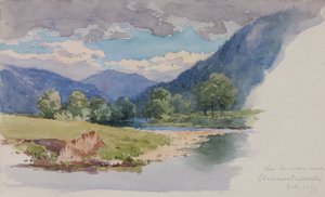 Der Conway, nahe Llanrwst, Wales von George Elbert Burr