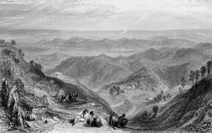 Mussooree und der Dhoon, von Landour, 1838