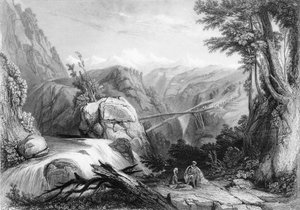 Ansicht in der Nähe von Deobun, 1838