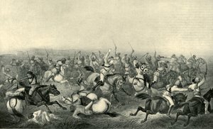 Angriff von Hodsons Horse bei Rhotuck von George Francklin Atkinson