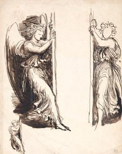 Studien für die Engel im Gericht des Todes von George Frederic Watts