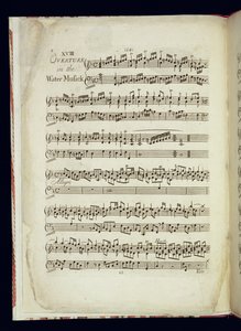 Mu.Ms.447.p2 Seite 1 von Die Wassermusik von George Frederick Handel
