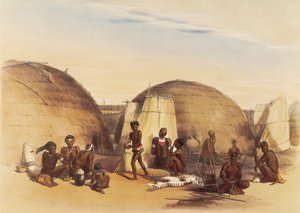Leben in einem Zulu-Kraal