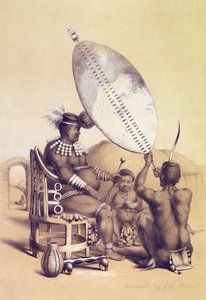 Umpanda, der König der Amazulu, 1849