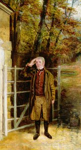 Porträtskizze von William Wright, Torwächter in Bramham Park, Yorkshire