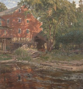 Die rote Mühle, ca. 1916 von George Glenn Newell