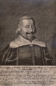 John Pym, englischer Parlamentarier, ca. 1644 von George Glover