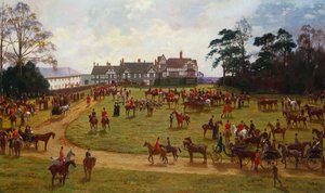 Die Cheshire-Jagd - das Treffen in Calveley Hall