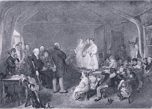 Katechese in einem Klassenzimmer, aus The Magazine of Art 1893, Cassell and Company, 1893 von George Harvey