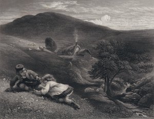 Illustration für Auld Lang Syne von Robert Burns