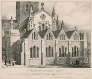 Außenansicht der Ladye-Kapelle am Ostende der St. Saviour