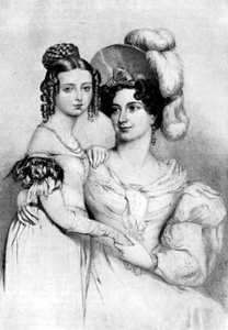 Prinzessin Victoria und ihre Mutter im Jahr 1834, 1901