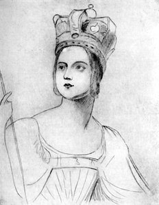 Königin Victoria in ihren Krönungsroben, 1837, 1901