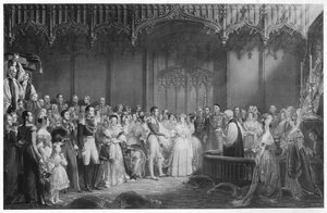 Die Hochzeit von Königin Victoria und Prinz Albert, ca. 1840, 1911