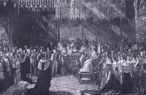 Die Krönung von Königin Victoria 1838
