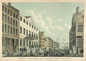 Tontine-Gebäude, Wall Street, N.Y., 1797 von George Hayward