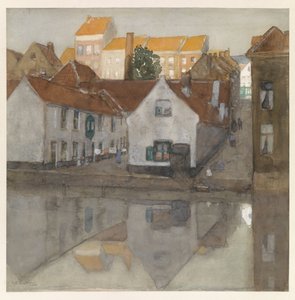 Hinterhof in Gent von George Hendrik Breitner (signed by artist)