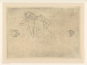 Studie einer sitzenden Frau von George Hendrik Breitner (signed by artist)
