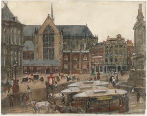 Der Dam in Amsterdam von George Hendrik Breitner