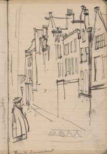 Ansicht der Buiten Dommersstraat in Amsterdam von George Hendrik Breitner