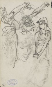 Studienblatt mit Frauen von George Hendrik Breitner