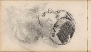 Frauenkopf mit einer Mütze mit Ohrenschützern von George Hendrik Breitner