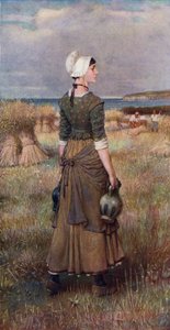 Evangeline (Farblithografie) von George Henry (after) Boughton